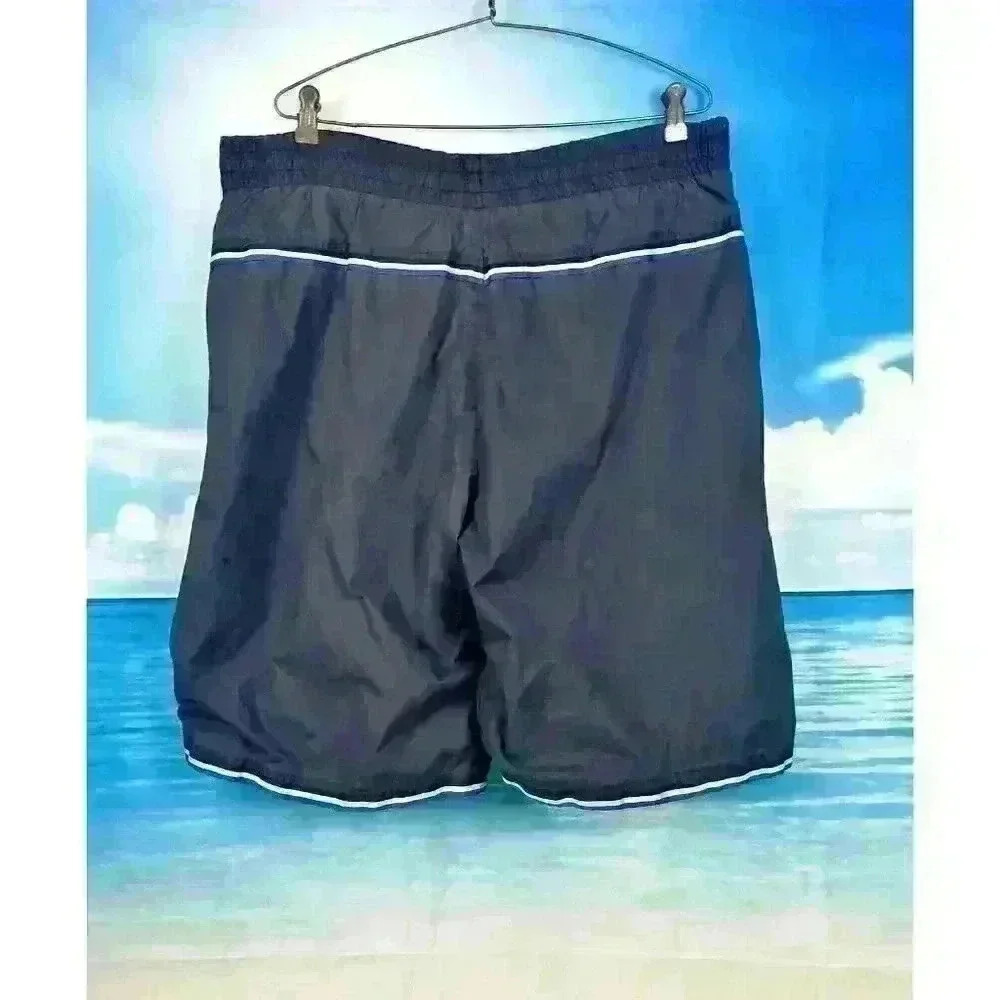 AND1 Mens NAVY BLUE Activewear Shorts LINED Sports Boardshorts pants size Lg - Picture 2 of 4